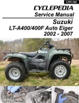 New Printed Book 2002-2007 Suzuki Eiger Service Repair Manual 186. Fixed Price $45.00.