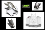 New Honda TRX250R White Front Rear Fenders Carbon Fiber Tank Cover Scooped Hood. Fixed Price $854.10.