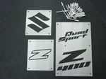 Suzuki Quad Sport 02-08 Custom Fender Warning Tags Plates. Fixed Price $299.99.