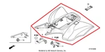 Oem Honda Sportrax Rear Fender Red New Factory Genuine. Fixed Price $389.95.