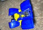 Yamaha Blaster Blue Front And Rear Fenders Oem 2004 2XJ-W2161-R1-00 27274. Fixed Price $155.00.