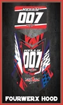 Fourwerx Hood Graphic Decal Semi Custom STYLE2 TRX450 Honda. Fixed Price $49.99.