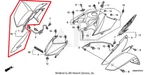 Oem Honda Sportrax TRX250 Ex Front Right Fender Red New Factory Genuine. Fixed Price $254.95.