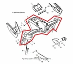New Oem Polaris Sportsman MV7 Front Fender Olive Green. Fixed Price $789.95.