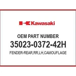 Kawasaki Fender-rear,rr,lh,cam 35023-0372-42H Oem New. Fixed Price $158.16.