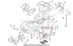 New Oem Arctic Cat 90 Utility Right Mudguard Foot Well. Fixed Price $124.95.