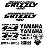 Sticker Decal Kit For Yamaha Grizzly 450 Fender Tank Emblem Graphic. Fixed Price $35.00.