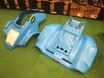 Maier Mfg Honda Blue Race Cut Front Fender And Rear Set Trx 250R 1986-89. Fixed Price $799.95.