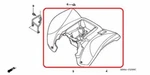 Oem Honda Sportrax TRX250 Ex Rear Fender Red New Factory Genuine. Fixed Price $279.95.