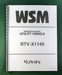 Kubota RTV-X1140 Workshop Manual: Full Color 417 Pages & Protective Covers!. Fixed Price $44.95.