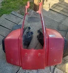 Honda 85 - 87 Fourtrax Front Plastic Fender Red. Fixed Price $225.00.