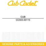 Cub Cadet 503-00115 Cd Case Cover Challenger CX750 CX700 CX500 Crew 4X4. Fixed Price $87.69.