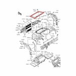 Oem Genuine New Kawasaki Mule Pro Hood Cover Panel Titanium. Fixed Price $264.95.