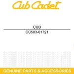 Cub Cadet 503-01721 Rear Fender Challenger MX750 MX550 Eps 4X4. Fixed Price $63.03.
