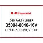 Kawasaki Fender-front,s.blue 35004-0040-16V Oem New. Fixed Price $314.77.