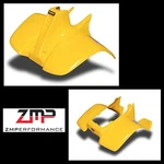 New Suzuki LT50 84 - 87 Quadrunner Plastic Yellow Front And Rear Fender Set. Fixed Price $358.52.