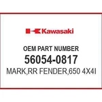 Kawasaki Mark,fr FENDER,650 4X 56054-0817 Oem New. Fixed Price $9.93.