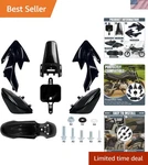 Complete Universal Body Fender Kit For Pit & Trail Bikes - Black Plastic Finish. Fixed Price $63.99.
