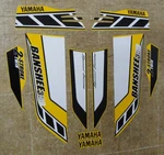Yamaha Banshee Stickers Graphics Decals 10PC Special Edition Golden Yellow/white. Fixed Price $45.99.