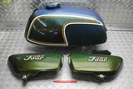 1973 Honda CB350F Four Gas Tank Fuel Petrol Reservoir & Side Covers. Fixed Price $599.99.