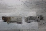 1981 Honda ATC250R Rear Back Left Right Mud Splash Heel Guard Shields Brackets. Fixed Price $37.15.