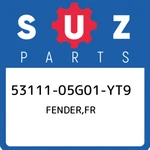 53111-05G01-YT9 Suzuki Fender,fr 5311105G01YT9, New Genuine Oem Part. Fixed Price $516.22.