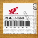 Honda Oem Part 81561-HL5-E60ZD(REACTOR Blue R) Right Cover 2021 Pioneer 520. Fixed Price $200.00.