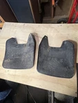 1987-2001 Yamaha Badger 80 Champ 100 Front Mud Flaps Splash Guards Used. Fixed Price $20.00.