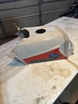 1993 Yamaha Timberwolf YFB250 Fuel Tank Cover BL1. Fixed Price $45.00.