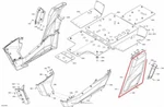New Oem Can-am Commander Max 800 1000 Rear Left Lateral Panel Red. Fixed Price $114.95.
