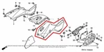 New Oem Honda Fourtrax Rancher TRX400 Left Fuel Gas Side Tank Cover Red. Fixed Price $114.95.