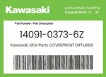 Kawasaki Genuine Cover,front Diff,under,f.black 14091-0373-6Z. Fixed Price $39.68.