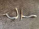 #A389 Kawasaki Kef 300 Lakota Front Flap Stays Supports 35011-1694-5A 95-2003. Fixed Price $20.00.