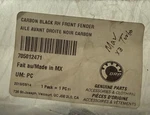 Can-am Oem Front Fender Rh 705012471. Fixed Price $90.00.