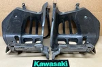 04-11 Genuine Kawasaki Left Right Heel Guard Footrest Step Peg. Fixed Price $99.00.