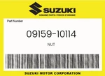 Suzuki Genuine Nut 09159-10114. Fixed Price $7.48.