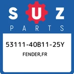 53111-40B11-25Y Suzuki Fender,fr 5311140B1125Y, New Genuine Oem Part. Fixed Price $308.22.