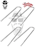 4 Vintage Lowrider 20" Double Square Twisted Fender Brace Chrome Bike Bicycle.. Fixed Price $61.01.