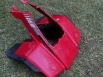 Honda 85 - 87 Fourtrax Front Plastic Fender Red Oem. Fixed Price $200.00.