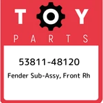 53811-48120 Toyota Fender Sub-assy, Front Rh 5381148120, New Genuine Oem Part. Fixed Price $553.21.
