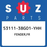 53111-38G01-YHH Suzuki Fender,fr 5311138G01YHH, New Genuine Oem Part. Fixed Price $278.15.
