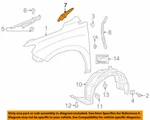 53866-48061 Toyota Seal, Front Fender Cowl Side, Rh 5386648061, New Genuine. Fixed Price $33.04.