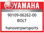 Yamaha Oem Part 90109-06262-00 Bolt. Fixed Price $10.49.