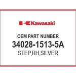 Kawasaki Step,rh,silver 34028-1513-5A Oem New. Fixed Price $110.55.