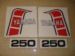 1982 Yamaha YZ250 Euro Model Tank And Side Panel Decals. Fixed Price $36.77.
