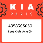 Kia Boot Kitfr Axle Dif 49583C5050, New Genuine Oem Part. Fixed Price $87.60.