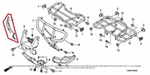 New Oem Honda Fourtrax Foreman Rubicon Trx 500 Front Right Grill Panel. Fixed Price $54.95.