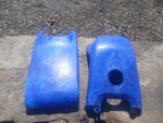 1999 Yamaha Breeze 125 YFA1L Oem Plastic Gas Tank Fuel Cover Hood Body. Fixed Price $80.00.