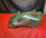 #2 2002 Kawasaki Prairie 650 Fuel Tank Side Cover Green 14091-1423-6A. Fixed Price $149.95.
