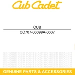 Cub Cadet 707-06099A-0637 Black Right Fender Bracket Mount Challenger 400 Lx. Fixed Price $17.95.